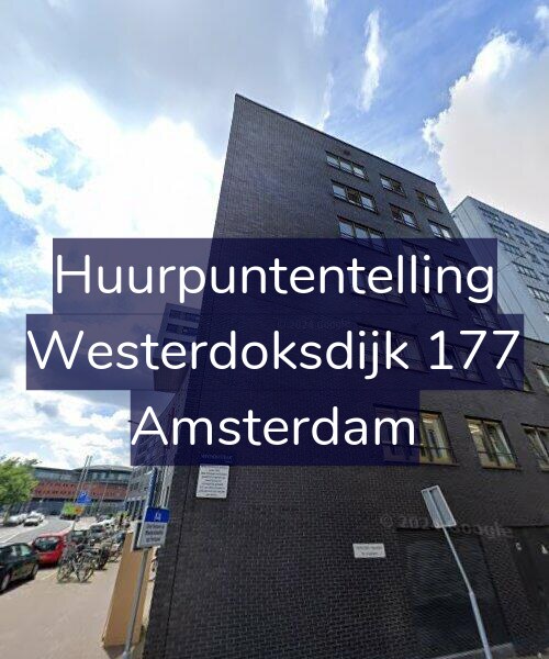 Foto gevel Huurpuntentelling voor Westerdoksdijk 177, Amsterdam