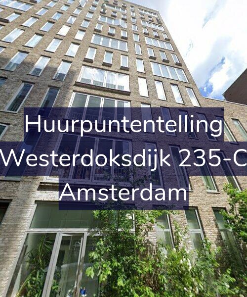 Foto gevel Huurpuntentelling voor Westerdoksdijk 235-C, Amsterdam