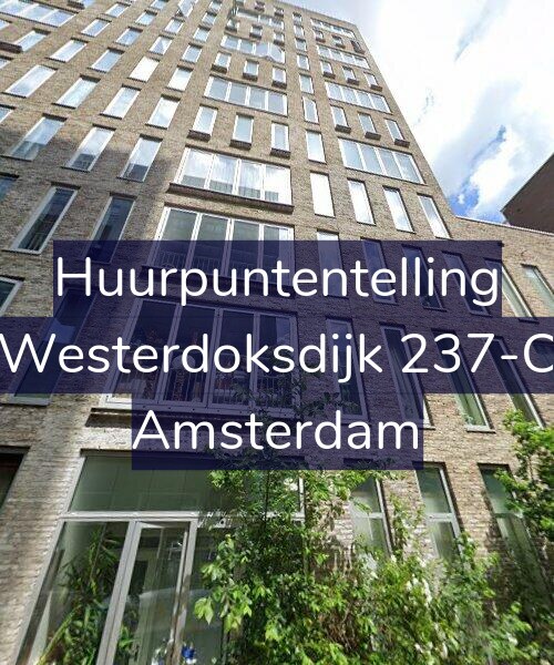 Foto gevel Huurpuntentelling voor Westerdoksdijk 237-C, Amsterdam
