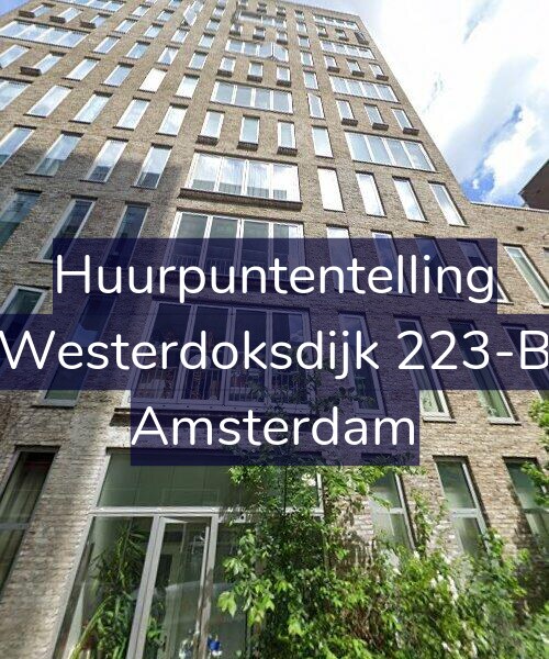 Foto gevel Huurpuntentelling voor Westerdoksdijk 223-B, Amsterdam