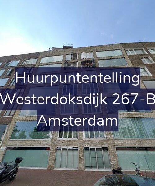 Foto gevel Huurpuntentelling voor Westerdoksdijk 267-B, Amsterdam