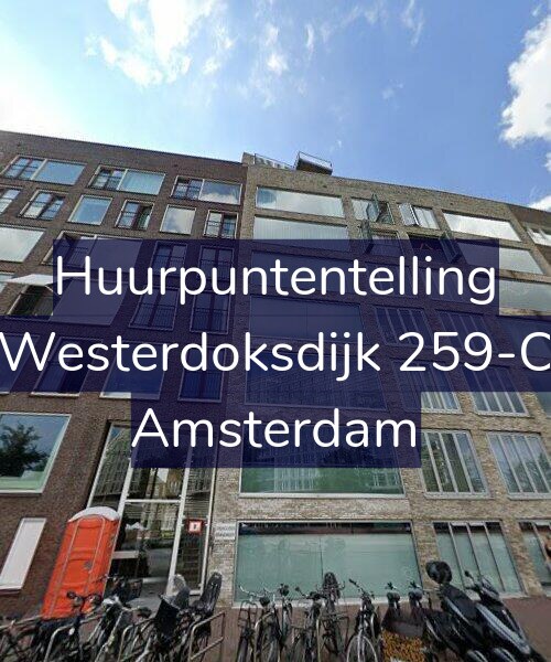 Foto gevel Huurpuntentelling voor Westerdoksdijk 259-C, Amsterdam