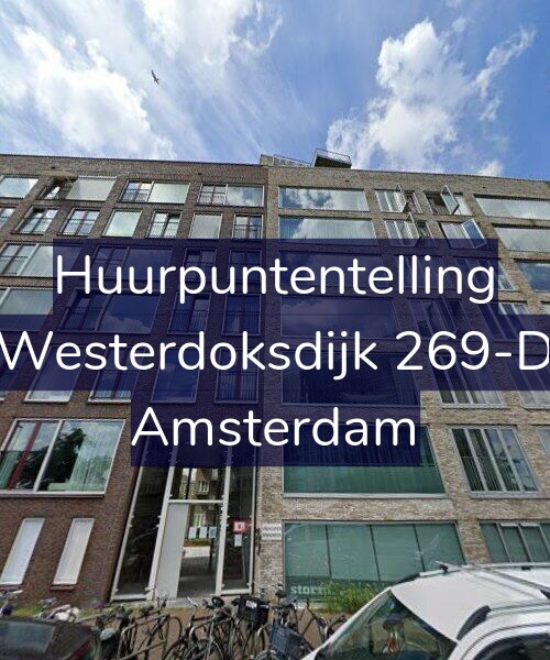 Foto gevel Huurpuntentelling voor Westerdoksdijk 269-D, Amsterdam