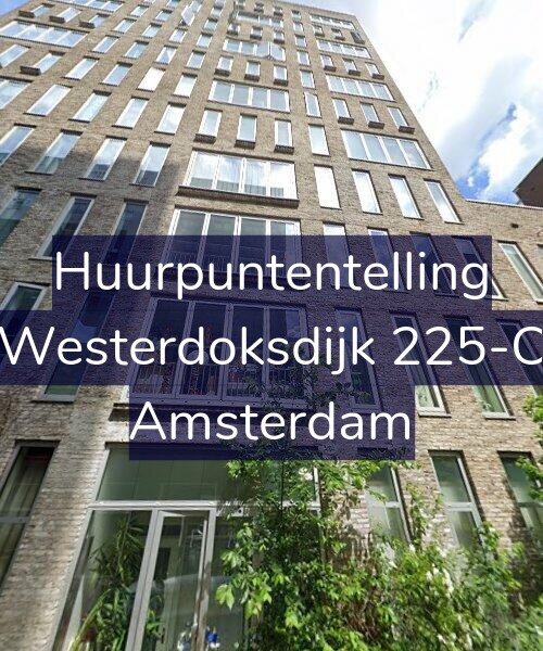 Foto gevel Huurpuntentelling voor Westerdoksdijk 225-C, Amsterdam