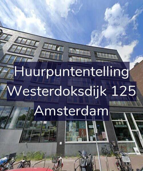 Foto gevel Huurpuntentelling voor Westerdoksdijk 125, Amsterdam