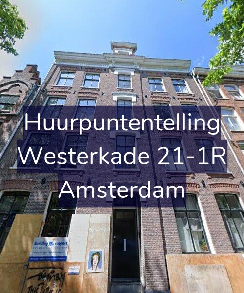 Foto gevel Huurpuntentelling voor Westerkade 21-1R, Amsterdam