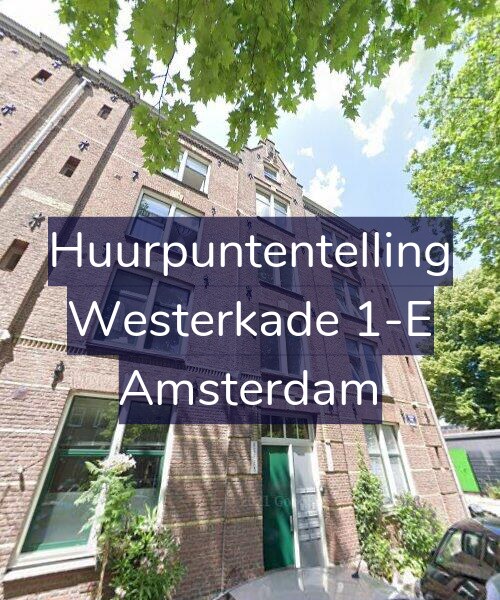 Foto gevel Huurpuntentelling voor Westerkade 1-E, Amsterdam