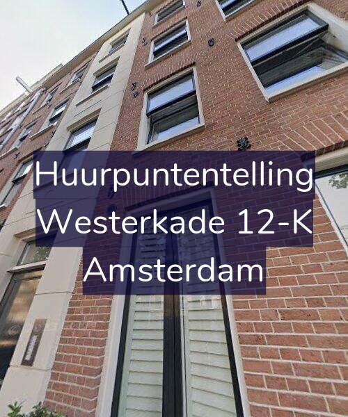 Foto gevel Huurpuntentelling voor Westerkade 12-K, Amsterdam