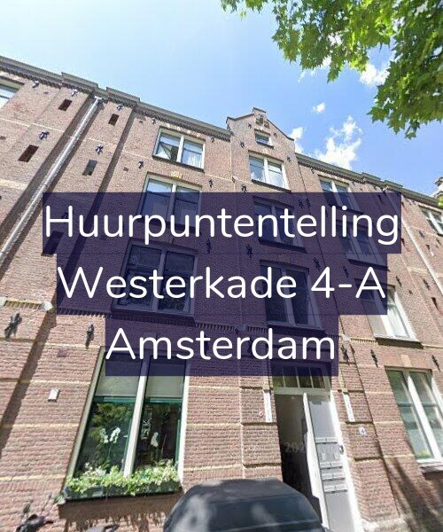 Foto gevel Huurpuntentelling voor Westerkade 4-A, Amsterdam