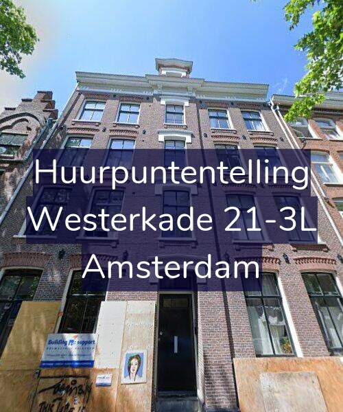 Foto gevel Huurpuntentelling voor Westerkade 21-3L, Amsterdam