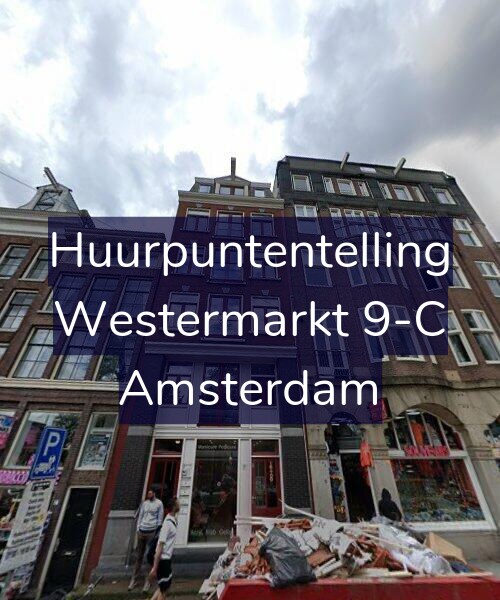 Foto gevel Huurpuntentelling voor Westermarkt 9-C, Amsterdam