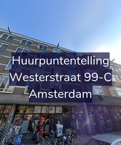 Foto gevel Huurpuntentelling voor Westerstraat 99-C, Amsterdam