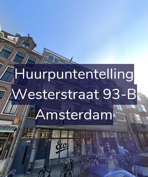 Foto gevel Huurpuntentelling voor Westerstraat 93-B, Amsterdam