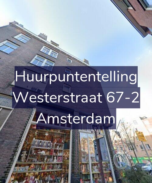 Foto gevel Huurpuntentelling voor Westerstraat 67-2, Amsterdam