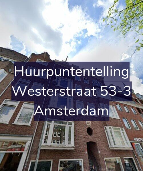 Foto gevel Huurpuntentelling voor Westerstraat 53-3, Amsterdam