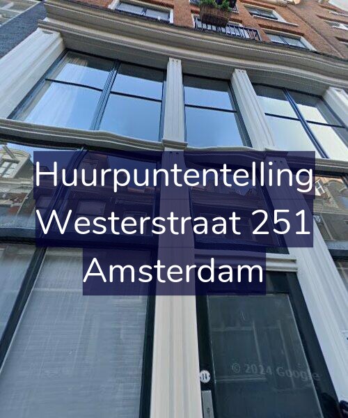 Foto gevel Huurpuntentelling voor Westerstraat 251, Amsterdam