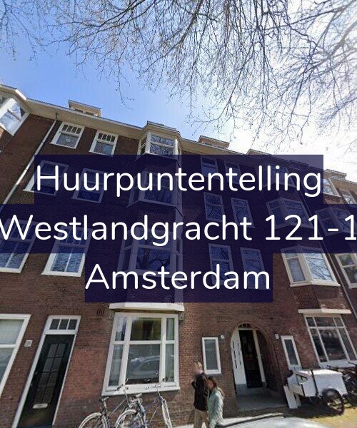 Foto gevel Huurpuntentelling voor Westlandgracht 121-1, Amsterdam