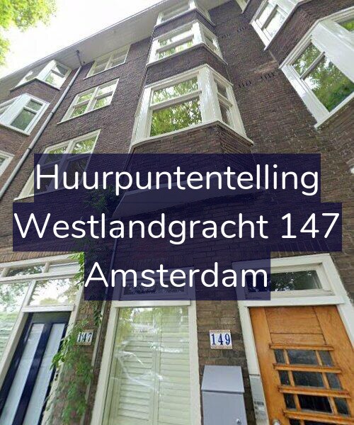 Foto gevel Huurpuntentelling voor Westlandgracht 147, Amsterdam