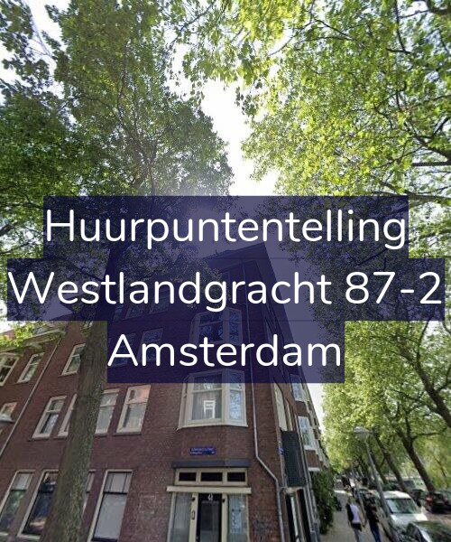 Foto gevel Huurpuntentelling voor Westlandgracht 87-2, Amsterdam