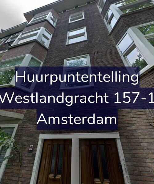 Foto gevel Huurpuntentelling voor Westlandgracht 157-1, Amsterdam