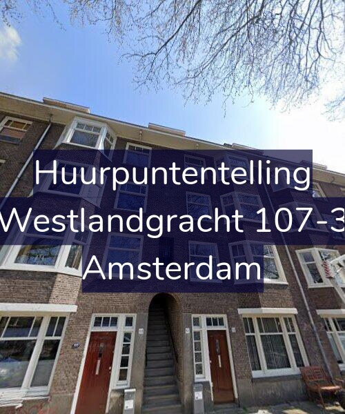 Foto gevel Huurpuntentelling voor Westlandgracht 107-3, Amsterdam