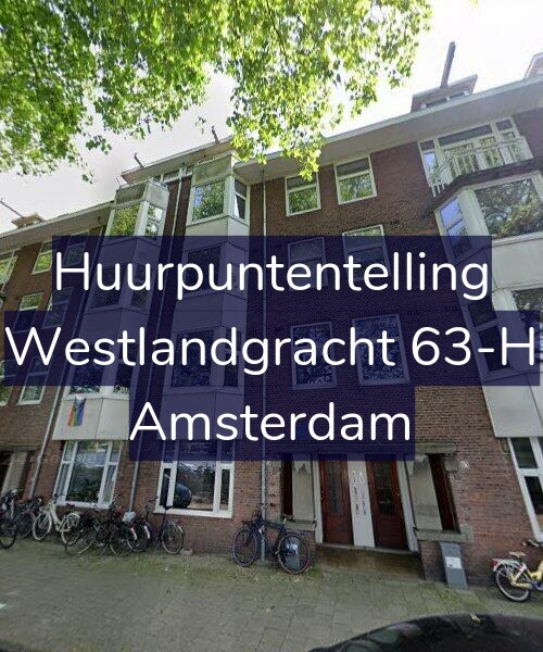 Foto gevel Huurpuntentelling voor Westlandgracht 63-H, Amsterdam