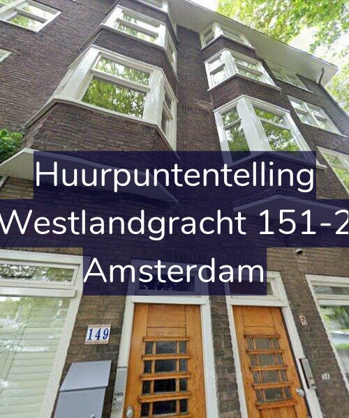 Foto gevel Huurpuntentelling voor Westlandgracht 151-2, Amsterdam