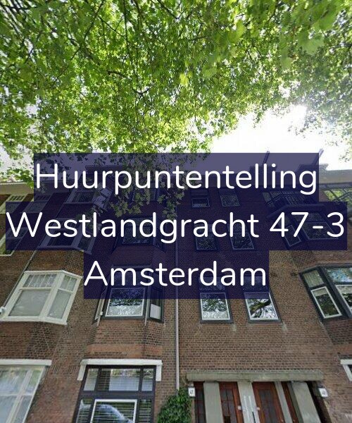 Foto gevel Huurpuntentelling voor Westlandgracht 47-3, Amsterdam