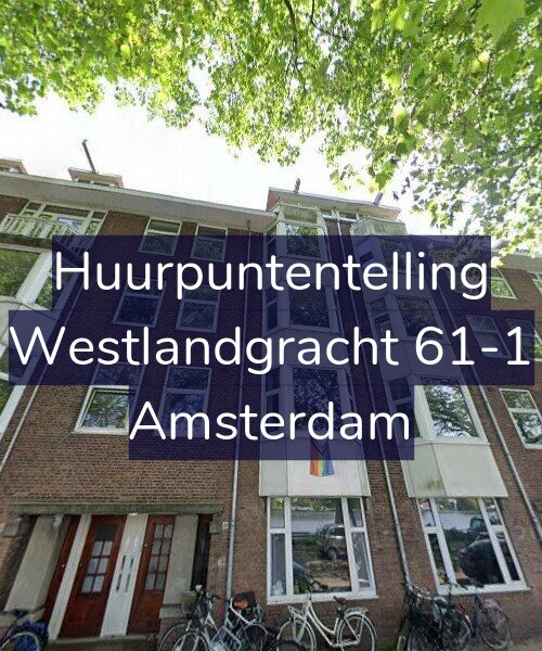 Foto gevel Huurpuntentelling voor Westlandgracht 61-1, Amsterdam