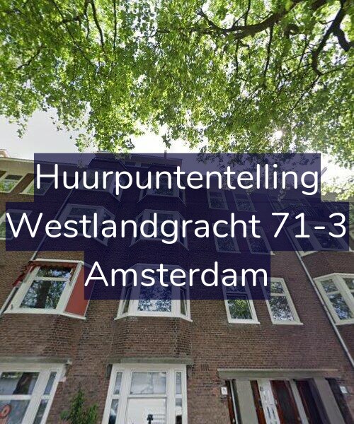 Foto gevel Huurpuntentelling voor Westlandgracht 71-3, Amsterdam