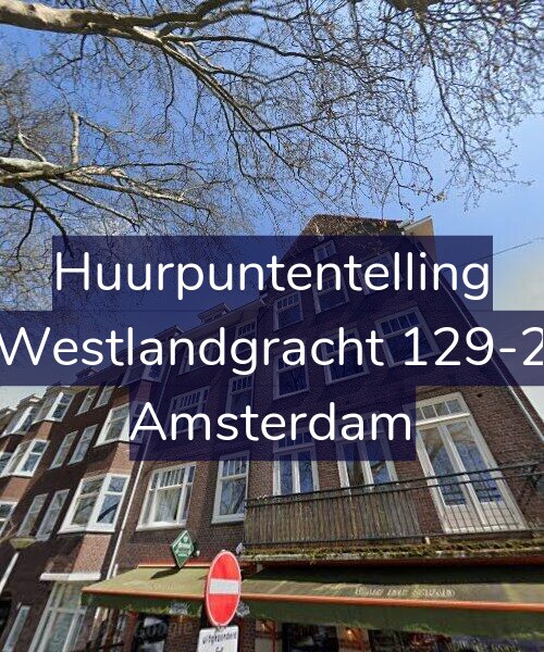 Foto gevel Huurpuntentelling voor Westlandgracht 129-2, Amsterdam