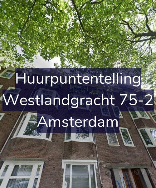 Foto gevel Huurpuntentelling voor Westlandgracht 75-2, Amsterdam