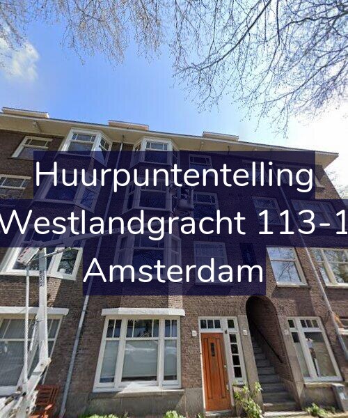 Foto gevel Huurpuntentelling voor Westlandgracht 113-1, Amsterdam