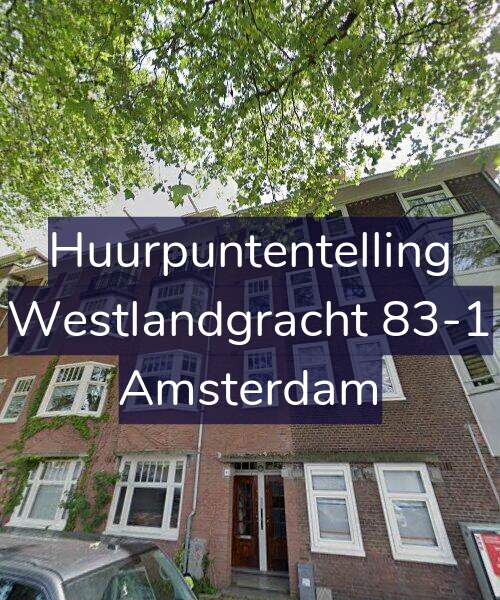 Foto gevel Huurpuntentelling voor Westlandgracht 83-1, Amsterdam