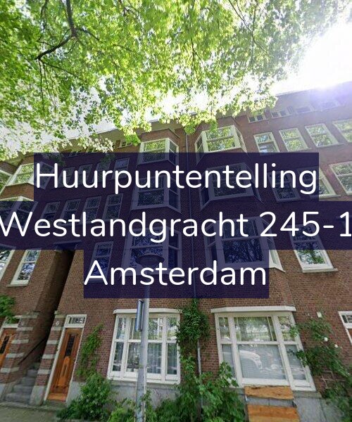 Foto gevel Huurpuntentelling voor Westlandgracht 245-1, Amsterdam