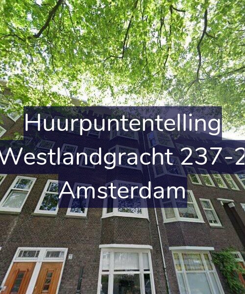 Foto gevel Huurpuntentelling voor Westlandgracht 237-2, Amsterdam