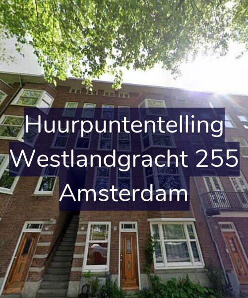 Foto gevel Huurpuntentelling voor Westlandgracht 255, Amsterdam