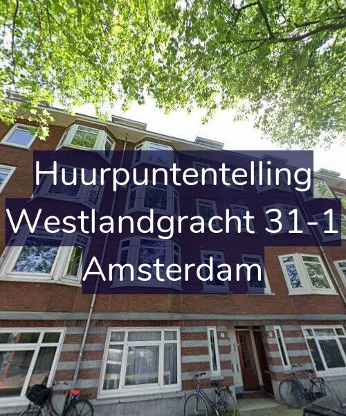 Foto gevel Huurpuntentelling voor Westlandgracht 31-1, Amsterdam
