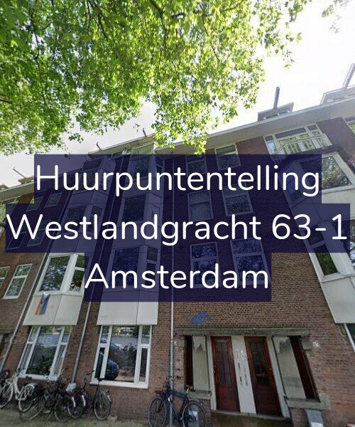 Foto gevel Huurpuntentelling voor Westlandgracht 63-1, Amsterdam