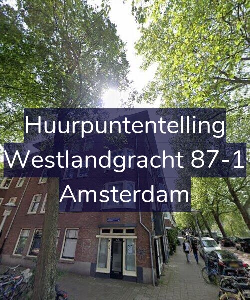 Foto gevel Huurpuntentelling voor Westlandgracht 87-1, Amsterdam