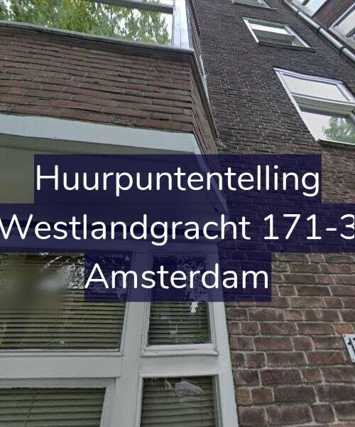 Foto gevel Huurpuntentelling voor Westlandgracht 171-3, Amsterdam