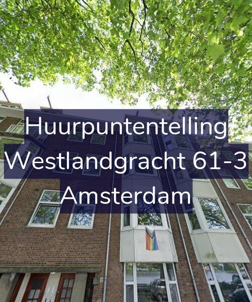 Foto gevel Huurpuntentelling voor Westlandgracht 61-3, Amsterdam