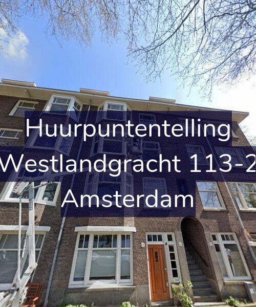 Foto gevel Huurpuntentelling voor Westlandgracht 113-2, Amsterdam