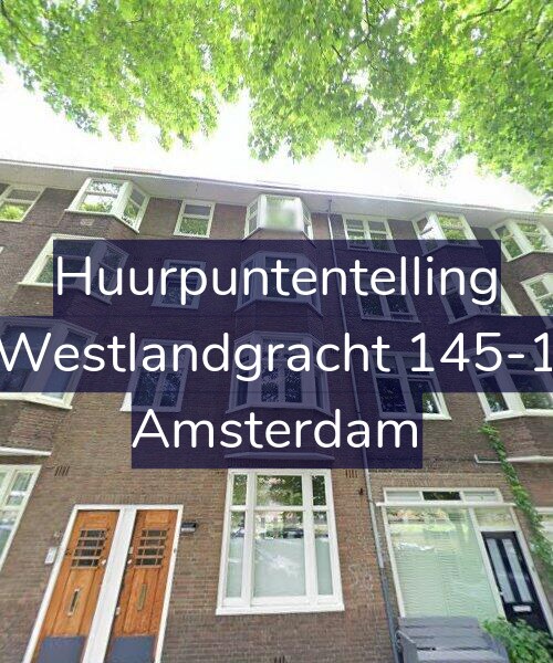 Foto gevel Huurpuntentelling voor Westlandgracht 145-1, Amsterdam