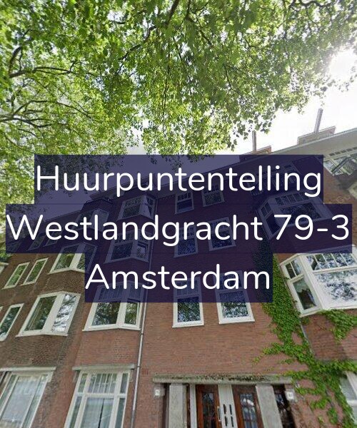 Foto gevel Huurpuntentelling voor Westlandgracht 79-3, Amsterdam