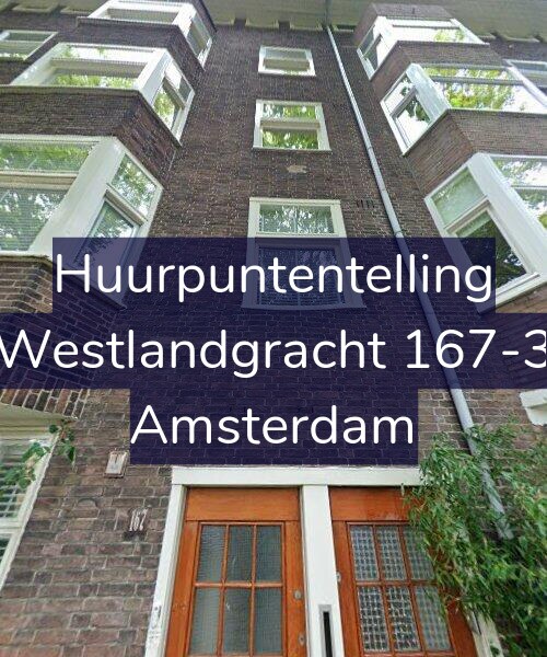 Foto gevel Huurpuntentelling voor Westlandgracht 167-3, Amsterdam