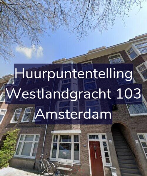 Foto gevel Huurpuntentelling voor Westlandgracht 103, Amsterdam