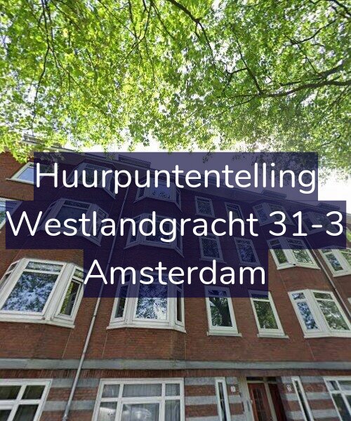 Foto gevel Huurpuntentelling voor Westlandgracht 31-3, Amsterdam