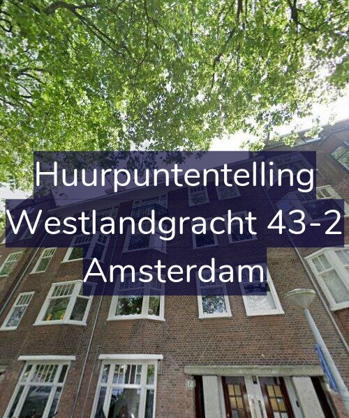 Foto gevel Huurpuntentelling voor Westlandgracht 43-2, Amsterdam