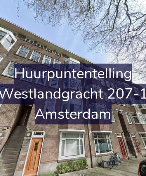 Foto gevel Huurpuntentelling voor Westlandgracht 207-1, Amsterdam